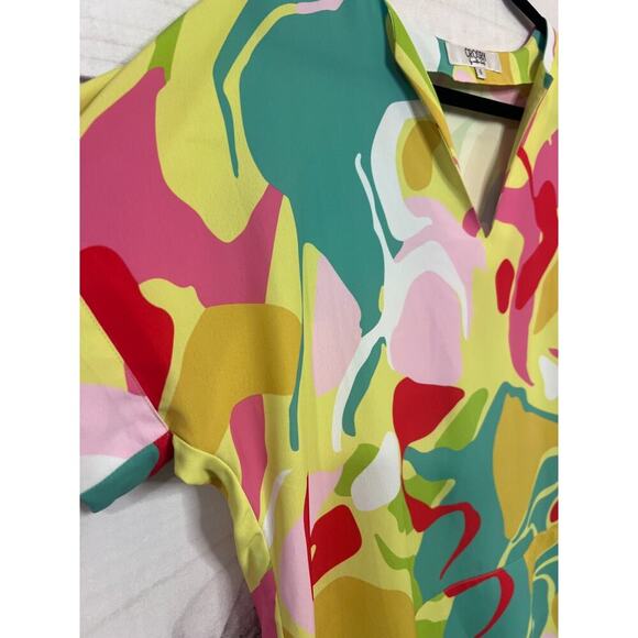 Crosby By Mollie Burch Top Size Small Yellow Colorful - Picture 2 of 6
